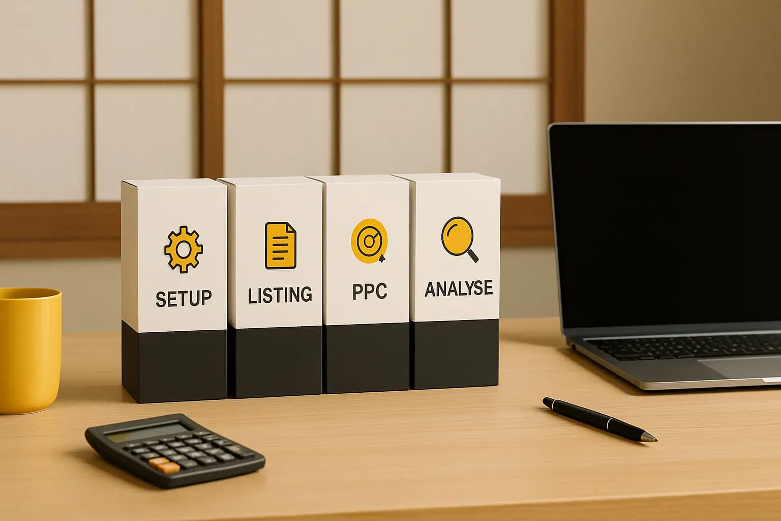 Amazon Agentur Preise – Übersicht der Leistungspakete Setup, Listing, PPC und Analyse